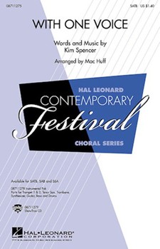With One Voice by Spencer Kim - Huff Mac - for SAB and Piano