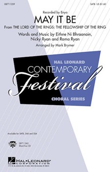 May It Be by - Brymer Mark - Enya for SAB