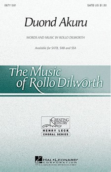 Duond Akuru by Dilworth Rollo for SAB and Piano