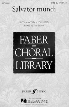 Salvator Mundi by Tallis Thomas - Brown Tim - for SATB divisi a cappella