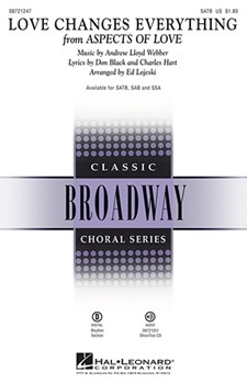 Love Changes Everything by Black Don - Lojeski Ed - for SAB and Piano