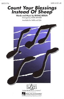 Count Your Blessings Instead Of Sheep by Berlin Irving - Brymer Mark - for SATB