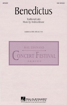 Benedictus by Klouse Andrea for SAB and Piano