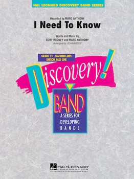 I Need To Know by - Moss John - for Concert Band