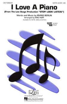 I Love A Piano by Berlin Irving - Huff Mac - for 2-Part