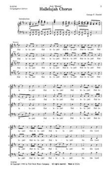 Hallelujah Chorus by Handel George Frideric - Bock Fred - for SATB