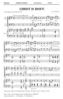 Christ Is Risen by Sanborn Jan for 6 Brass