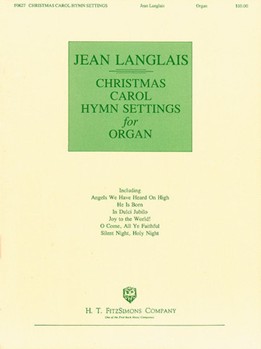 Christmas Carol Hymn Settings For Organ by - Langlais Jean - for Organ