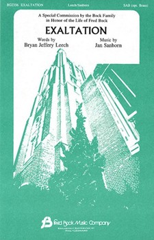 Exaltation by Sanborn Jan for SAB and Piano