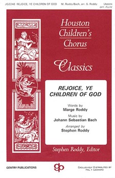 Rejoice Ye Children by Bach Johann Sebastian - Roddy Stephen - for 2-Part