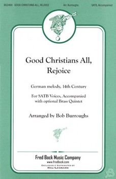 Good Christians All Rejoice by - Burroughs Bob - for Brass Acco