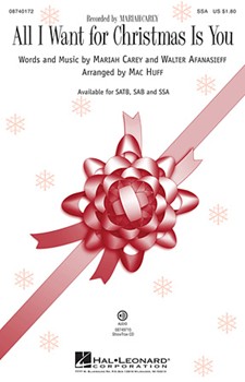 All I Want For Christmas Is You by Afanasieff Walter - Huff Mac - Mariah Carey for SSA