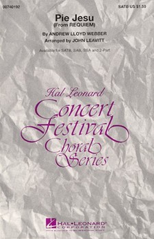 Pie Jesu by Lloyd Webber Andrew - Leavitt John - for SSA