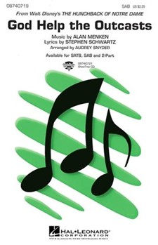 God Help The Outcasts by Schwartz Stephen - Snyder Audrey - for SAB and Piano