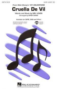 Cruella De Vil by Leven Mel - Shaw Kirby - for SATB
