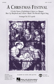 Christmas Festival by - Lojeski Ed - for SAB and Piano