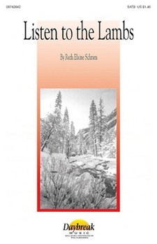 Listen To The Lambs by Schram Ruth Elaine - Schram Ruth Elaine - for SATB