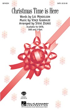 Christmas Time Is Here by Guaraldi Vince - Zegree Steve - for 2-Part