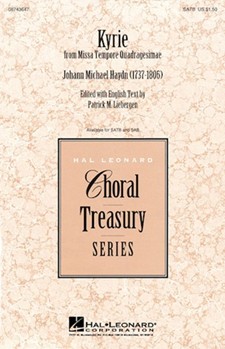Kyrie From Missa Tempore Quadragesimae by Haydn Michael - Liebergen Patrick M - for SATB