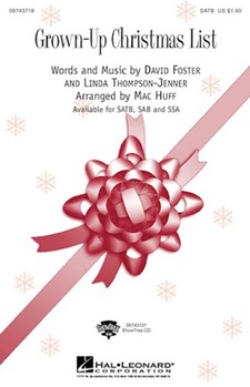 Grown-up Christmas List by Foster and Thompson Jenner - Huff Mac - Amy Grant for SAB