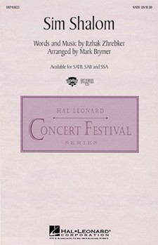Sim Shalom by Zhrebker Itzhak - Brymer Mark - for SATB
