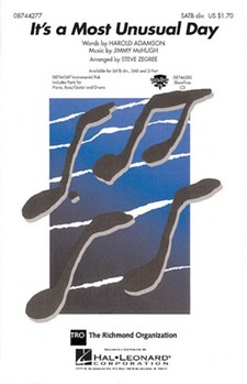 It's A Most Unusual Day by McHugh Jimmy - Zegree Steve - for Instrumental Parts