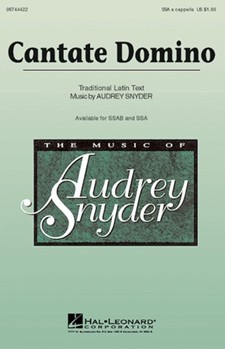 Cantate Domino by Snyder Audrey for SSA