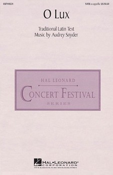O Lux by Snyder Audrey for SATB