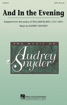 And In The Evening by Snyder Audrey for SATB