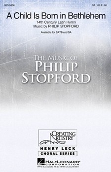 Child Is Born In Bethlehem by Stopford Philip W J for SA and Piano