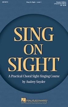 Sing On Sight Volume 1 by Snyder Audrey for 3-Part Mixed (2/3 Part Mixed)