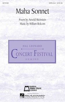 Maha Sonnet by Bolcom WIlliam for SATB