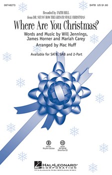Where Are You Christmas by Jennings Will - Huff Mac - Faith Hill for 2-Part