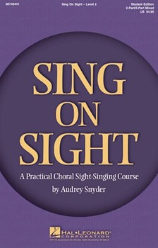 Sing On Sight Volume 2 by Snyder Audrey for Teacher Book (2/3 Part Mixed)