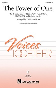 Power Of One by - Davison Dan - for SAB and Piano