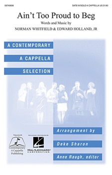 Ain't Too Proud To Beg by - Sharon Deke - The Temptations for SATB