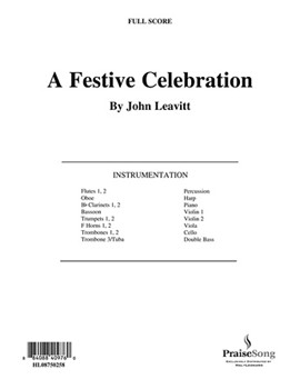 A Festive Celebration by Leavitt John for Orchestra