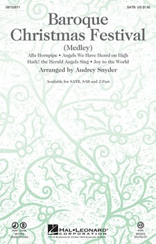 Baroque Christmas Festival by - Snyder Audrey - for SATB