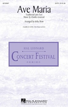 Ave Maria by Gounod Charles - Shaw Kirby - for 3-Part Mixed