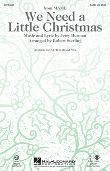 We Need A Little Christmas w/We Wish... by Herman Jerry - Robert Sterling - for SAB