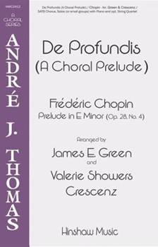 De Profundis by Chopin Frederic - Green James - for SATB and Piano