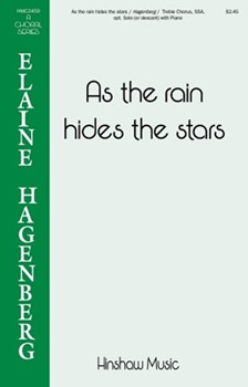 As the Rain Hides the Stars by Hagenberg Elaine for SSA and Piano