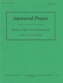 Answered Prayer - High Voice-pno by for
