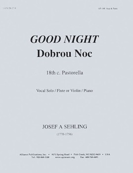 Dobrou Noc/good Night (pastorella) - S/t-pno by for