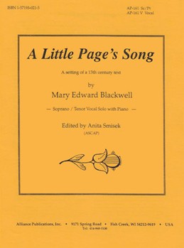 A Little Pages Song - High Voice-pno by for