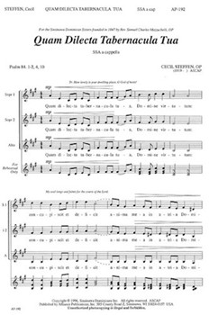 Quam Dilecta Tabernacula Tua by Steffen Cecil for SSA