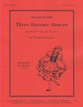 3 Slavonic Dances by Dvorak Antonin - Blahnik Joel - for Woodwind Quartet