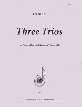 Three Trios For Flute Oboe Violoncello by for