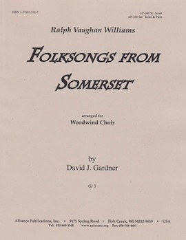 Folksongs From Somerset by Vaughan Williams Ralph - Gardner David - for Woodwind Choir