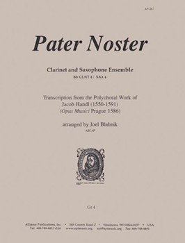 Pater Noster by Gallus Jacob (Handl) - Blahnik Joel - for Woodwind Octet